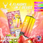 Vapemaison Stag Bar 4in1 80k Puffs Strawberry Ice Kiwi Grape Raspberry Cherry