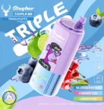 Vapemaison Stag Bar Triple Pro Puffs Blueberry Ice Cherry Lemon Lime 654x690