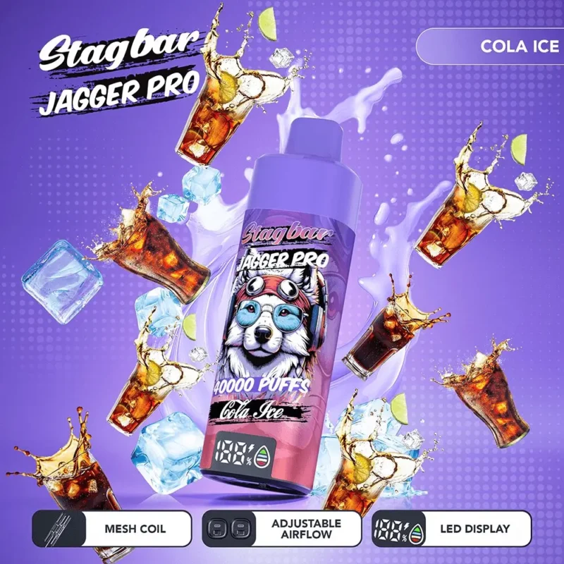 Vapemaison Stagbar Jagger Pro 40k Puffs Cola Ice