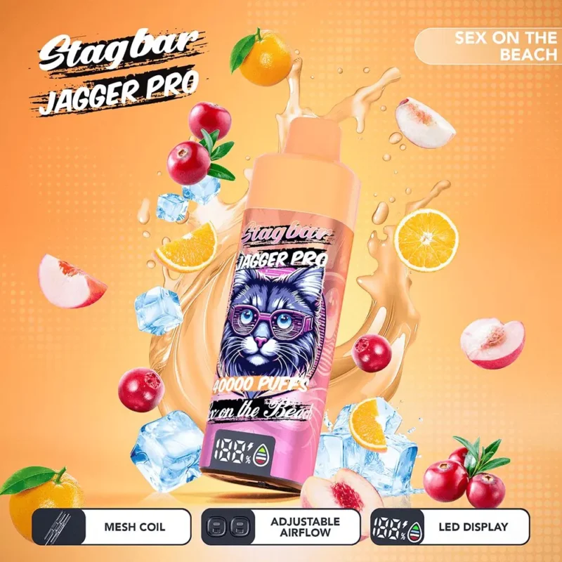 Vapemaison Stagbar Jagger Pro 40k Puffs Sex On The Beach