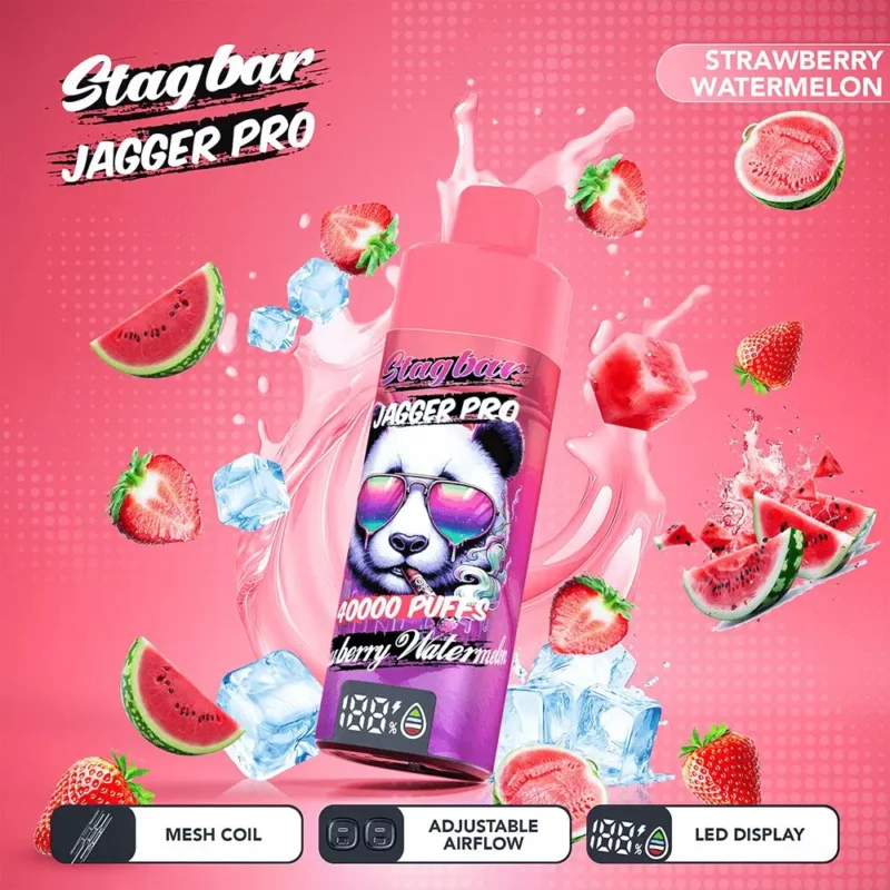 Vapemaison Stagbar Jagger Pro 40k Puffs Strawberry Watermelon