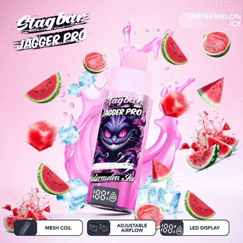 Vapemaison Stagbar Jagger Pro 40k Puffs Watermelon Ice