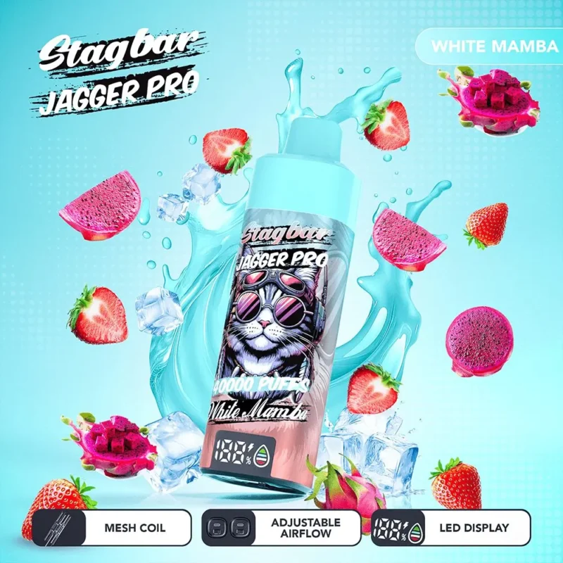 Vapemaison Stagbar Jagger Pro 40k Puffs White Mamba