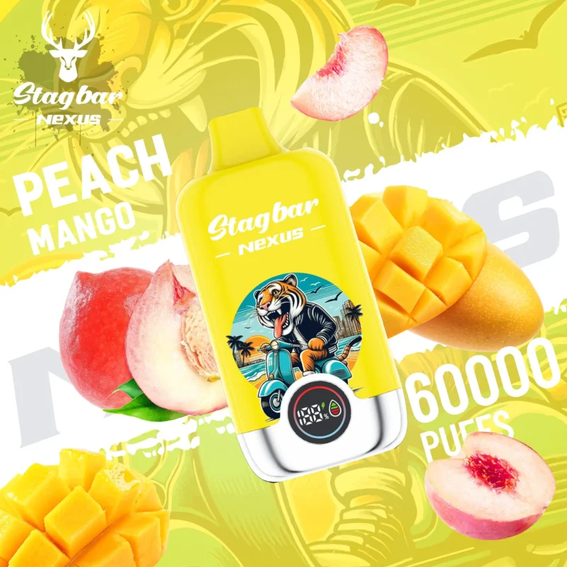 Vapemaison Stagbar Nexus 60k Puffs Peach Mango
