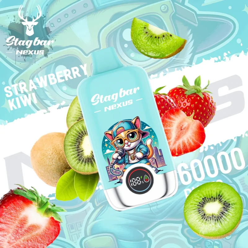 Vapemaison Stagbar Nexus 60k Puffs Strawberry Kiwi