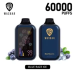 Wasbar Puffs Disposable Vape Flavor Blue Razz Ice