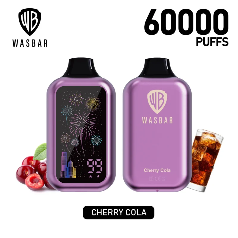 Wasbar Puffs Disposable Vape Flavor Cherry Cola