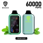 Wasbar Puffs Disposable Vape Flavor Miami Mint