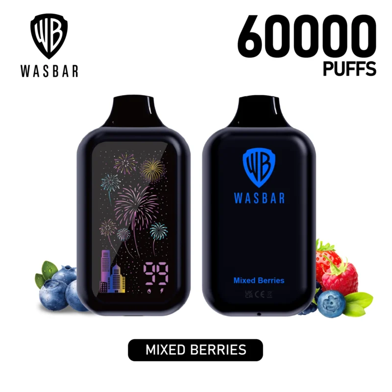 Wasbar Puffs Disposable Vape Flavor Mixed Berries