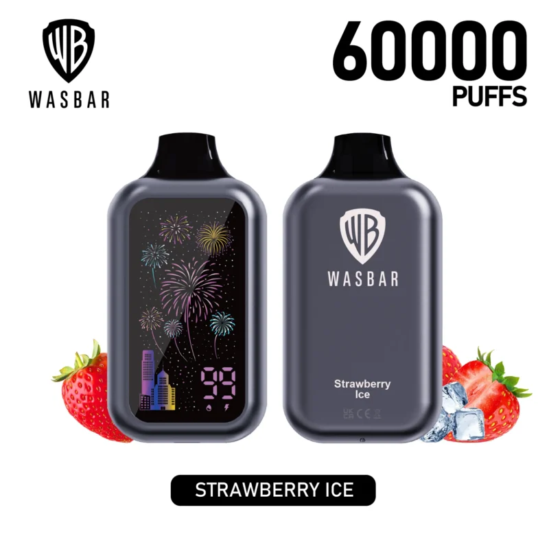 Wasbar Puffs Disposable Vape Flavor Strawberry Ice