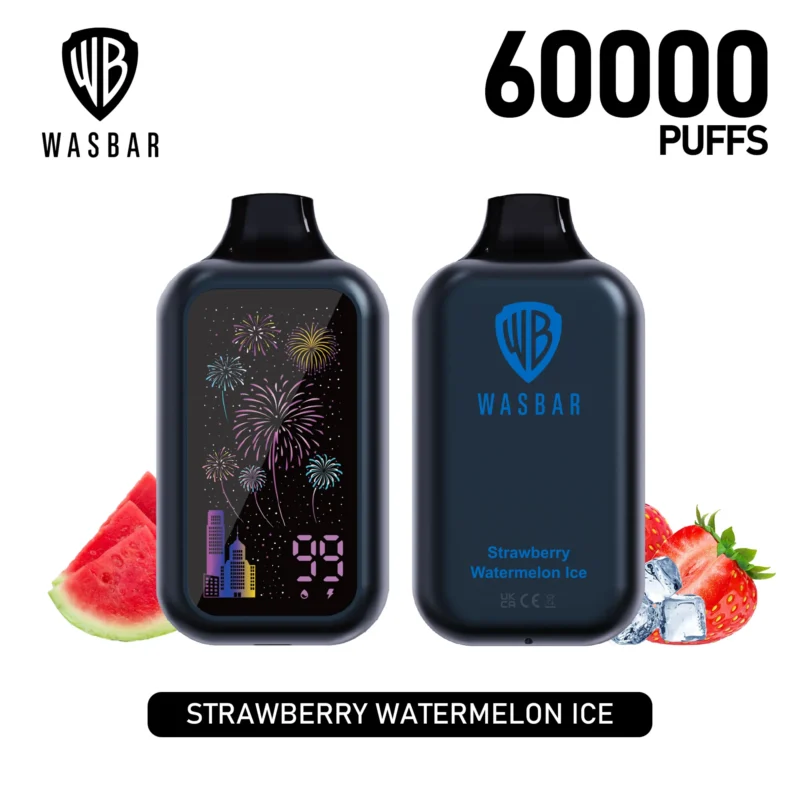 Wasbar Puffs Disposable Vape Flavor Strawberry Watermelon Ice