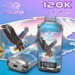 Qq Bang 120k Disposable Vape LED Display Flavor Blueberry Red Raspberry