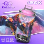 Qq Bang 120k Disposable Vape LED Display Flavor Sakura Grape