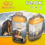 Qq Bang 120k Disposable Vape LED Display Flavor Watermelon Mango Peach