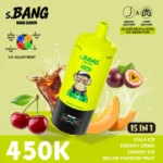 Vapemaison Bang Leader 450k Puffs 15in1 Vape Flavor Cola Ice Energy Drink Cherry Melon Passion Fruit