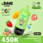 Vapemaison Bang Leader 450k Puffs 15in1 Vape Flavor Strawberry Mango Watermelon Bubble Gum Red Mojito Love