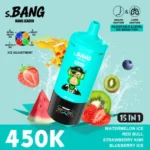Vapemaison Bang Leader 450k Puffs 15in1 Vape Flavor Watermelon Ice Red Bull Strawberry Kiwi Blueberry