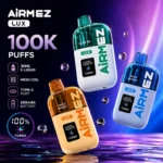 Airmez Lux 100K Puffs 3 Product Display - Disposable Vape VapeMaison