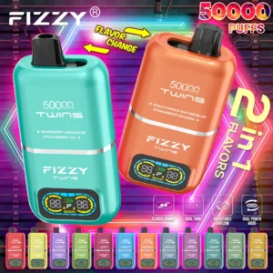 Fizzy Twins 50000 50k Puffs Vape Double Taste LCD Display