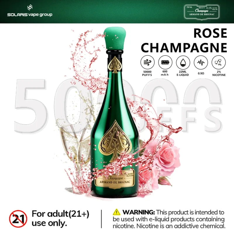 Champagne Vape 50K Armand de Brignac Rose Champagne Flavor - VapeMaison