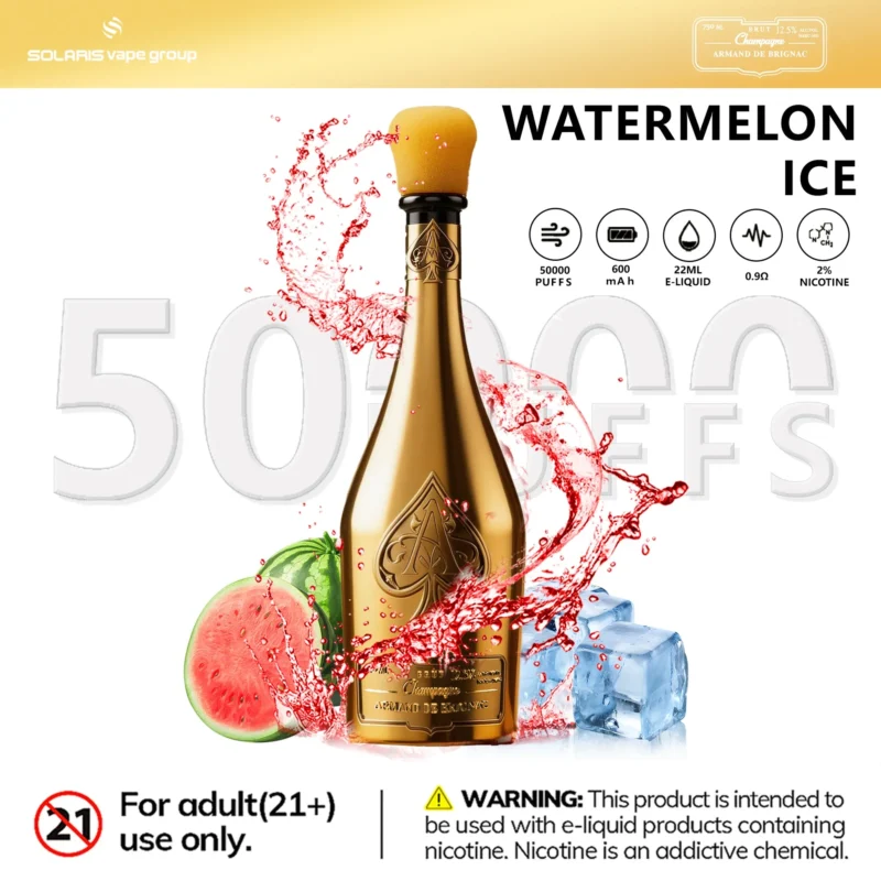 Champagne Vape 50K Armand de Brignac Watermelon Ice Flavor - VapeMaison