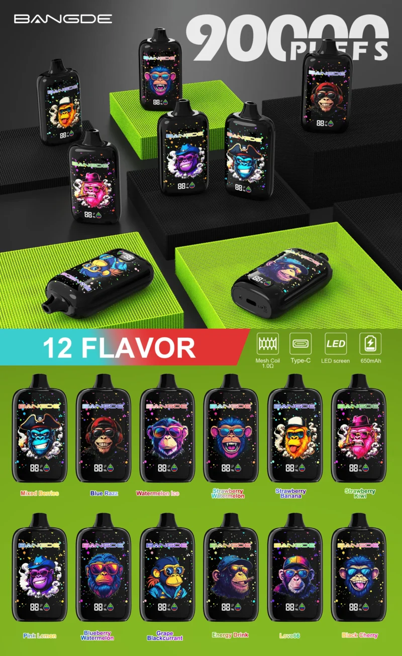 Bang DE 90K Flavor List - Disposable Vape VapeMaison