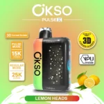 OKSO Pulse X 25000 Puffs Lemon Heads Flavor Disposable Vape - VapeMaison