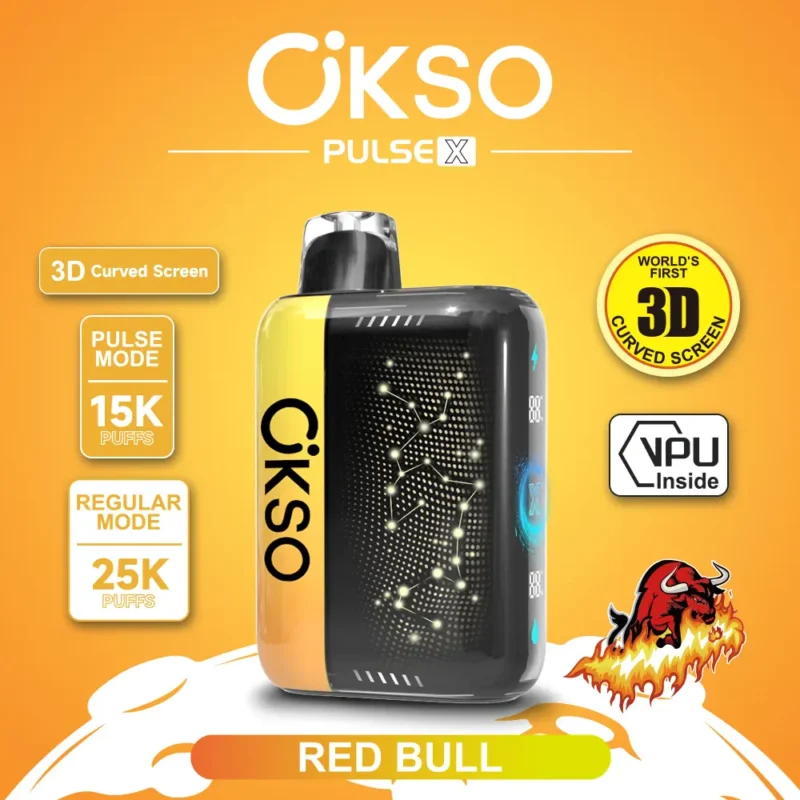 OKSO Pulse X 25000 Puffs Red Bull Flavor Disposable Vape - VapeMaison