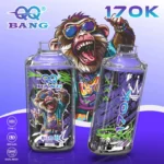 Qq Bang 170000 170K Puffs Vape Flavor Grape Ice Flavor Disposable Vape - VapeMaison