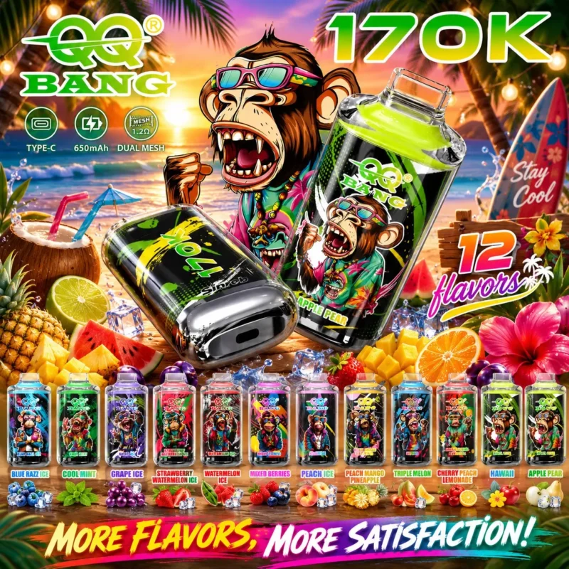 Qq Bang 170000 170K Puffs Vape Flavor Main Image Flavor Disposable Vape - VapeMaison