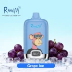Sigaretta elettronica usa e getta R&M Tornado da 12.000 boccate al gusto Grape Ice - VapeMaison