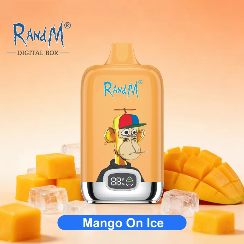 Sigaretta elettronica usa e getta R&M Tornado 12.000 boccate al gusto Mango On Ice - VapeMaison