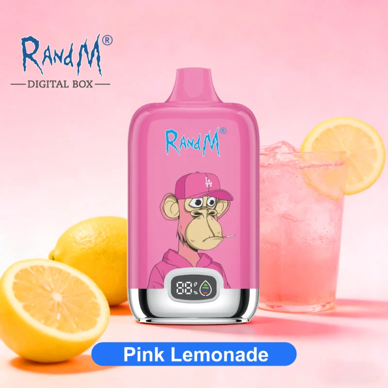 Sigaretta elettronica usa e getta R&M Tornado 12.000 boccate al gusto di limonata rosa - VapeMaison
