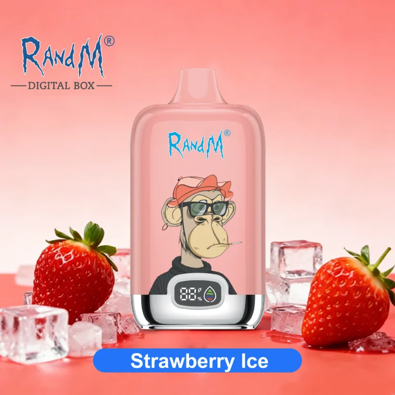 Sigaretta elettronica usa e getta R&M Tornado da 12.000 boccate al gusto di fragola ghiacciata - VapeMaison