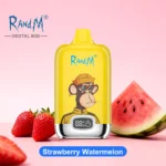 Sigaretta elettronica usa e getta R&M Tornado 12.000 boccate al gusto fragola e anguria - VapeMaison