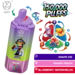 UZY 6-in-1 150K Puffs Grape Ice Mango Peach Blueberry Watermelon Flavor - VapeMaison
