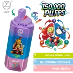 UZY 6-in-1 150K Puffs Strawberry Kiwi Blueberry Coconut Mixed Berry Flavor - VapeMaison