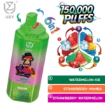 UZY 6-in-1 150K Puffs Watermelon Ice Strawberry Mamba Strawberry Watermelon Flavor - VapeMaison