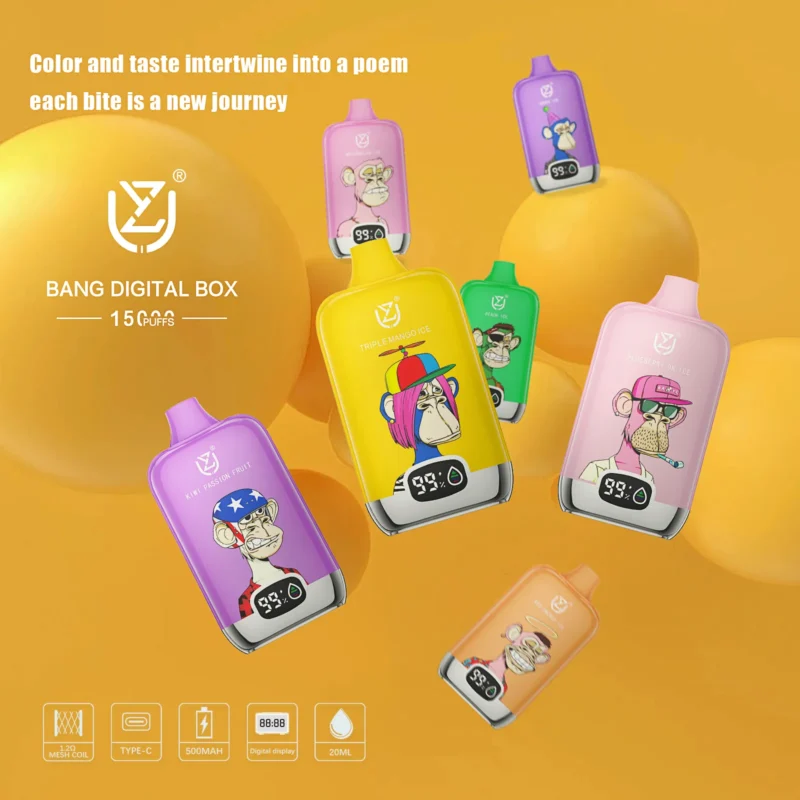 UZY Bang Digital 15000 Puffs LED Display Vape Product Picture 4 - VapeMaison