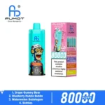 Fumot Eco 4in1 80000 Puffs Grape Gummy Bear Blueberry Hubba Bubba Watermelon Bubblegum Skittles Disposable Vape
