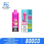 Fumot Eco 4in1 80000 Puffs Magic Love Kiwi Passion Fruit Guava Lemon Lime Dragonfruit Raspberry Disposable Vape