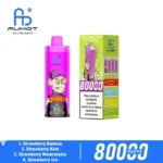 Fumot Eco 4in1 80000 Puffs Strawberry Banana Strawberry Kiwi Strawberry Watermelon Strawberry Ice Disposable Vape