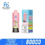 Fumot Eco 4in1 80000 Puffs Watermelon Ice Peach Mango Lady Killer Strawberry Red Bull Disposable Vape
