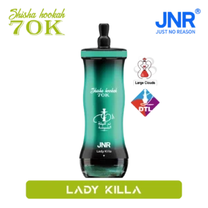 JNR Shisha Hookah 70K Disposable Vape (0.6% Nicotine, 70,000 Puffs)