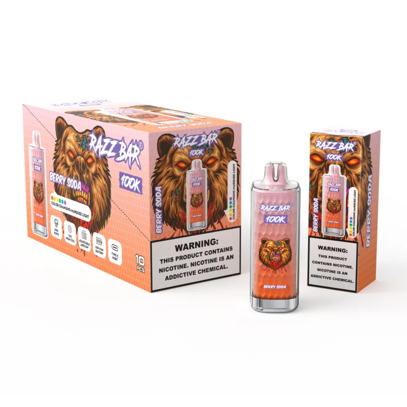 Razz Bar 100K Puffs Berry Soda Disposable Vape