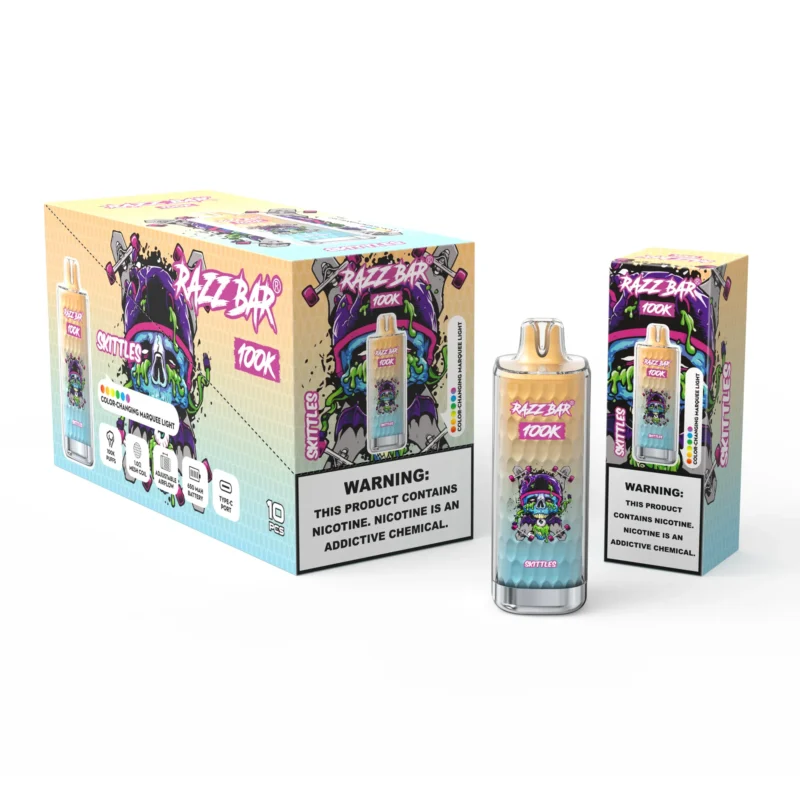 Razz Bar 100K Puffs Skittles Disposable Vape