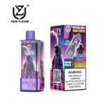 UZY Crystal 4in1 100K Puffs Blueberry Ice Strawberry Banana Disposable Vape