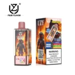 UZY Crystal 4in1 100K Puffs Peach Ice Blueberry Cherry Disposable Vape