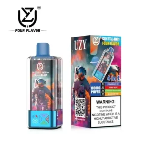 UZY Crystal 4in1 100K Puffs Strawberry Ice Gummy Bear Disposable Vape