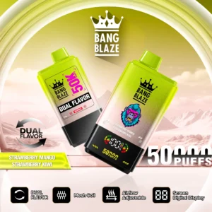 Bang Blaze 50000 Puffs Strawberry Mango Strawberry Kiwi Flavor Disposable Vape - VapeMaison